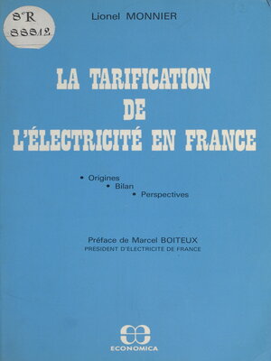 cover image of La tarification de l'électricité en France